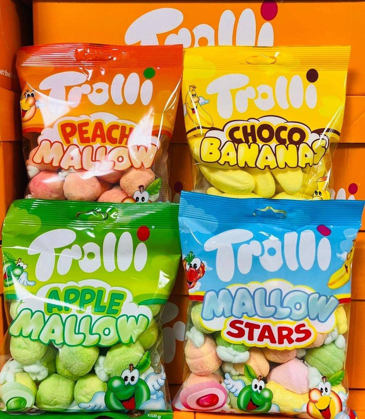 مارشمالو ترولی ۱۵۰گرم Trolli-marshmalo باکس ۸ تایی جور