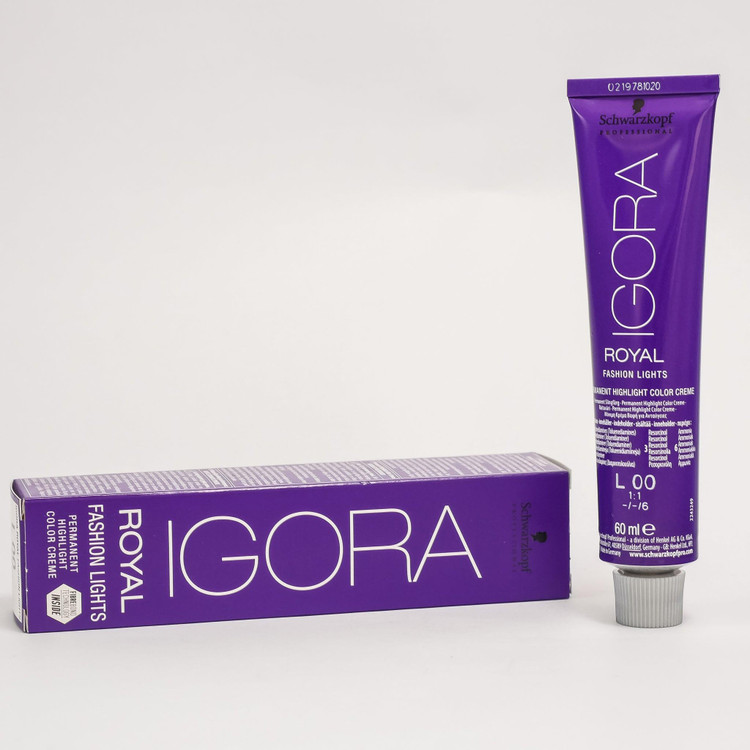 رنگ مو ایگورا l-00 اصل | رنگ بلوند طبیعی روشن IGORA ROYAL Fashion Lights